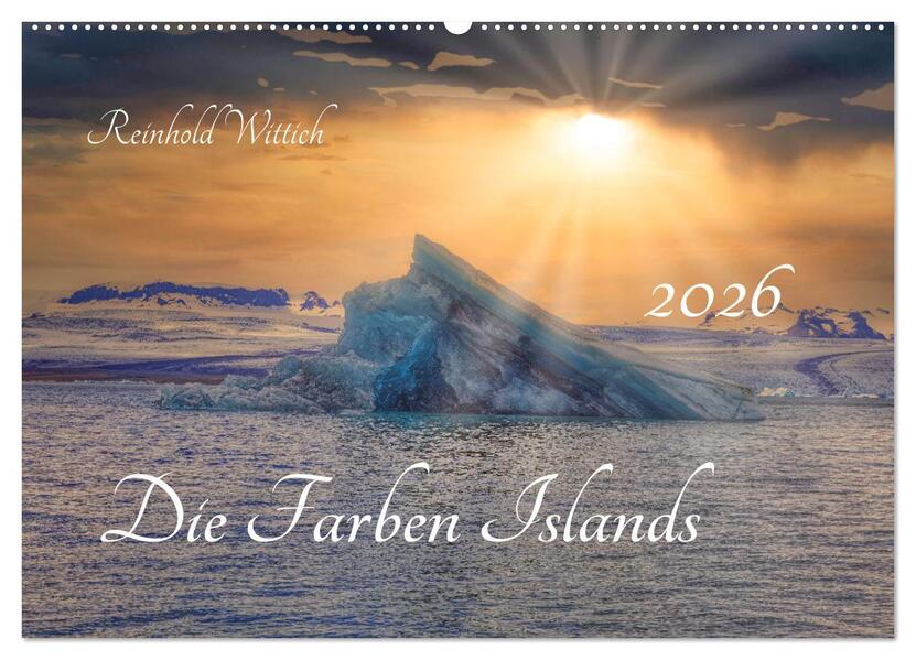 Die Farben Islands (Wandkalender 2026 DIN A2 quer) CALVENDO Monatskalender