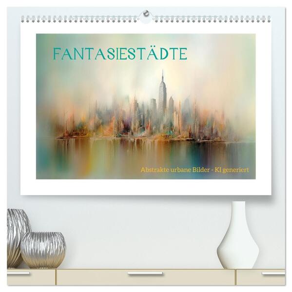 Fantasiestädte (hochwertiger Premium Wandkalender 2026 DIN A2 quer) Kunstdruck in Hochglanz