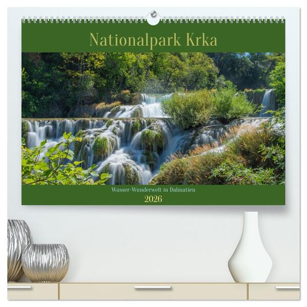 Nationalpark Krka - Wasser-Wunderwelt in Dalmatien (hochwertiger Premium Wandkalender 2026 DIN A2 quer) Kunstdruck in Hochglanz
