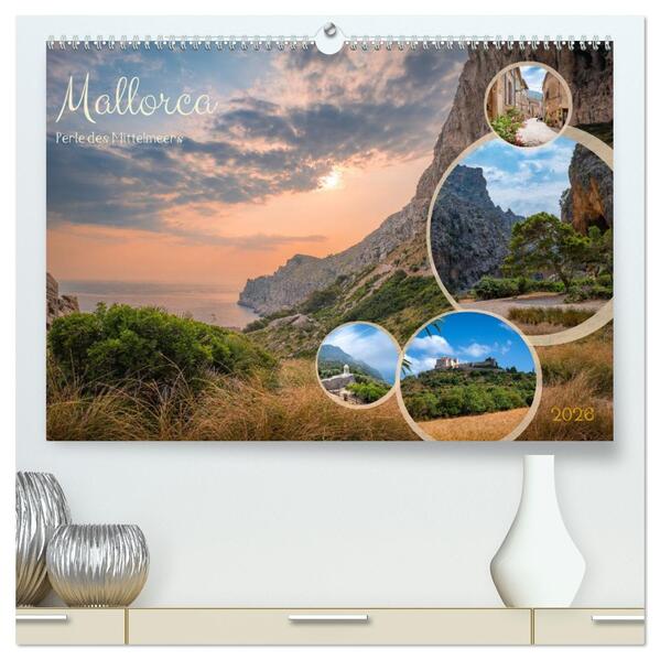 Mallorca - Perle des Mittelmeers (hochwertiger Premium Wandkalender 2026 DIN A2 quer) Kunstdruck in Hochglanz