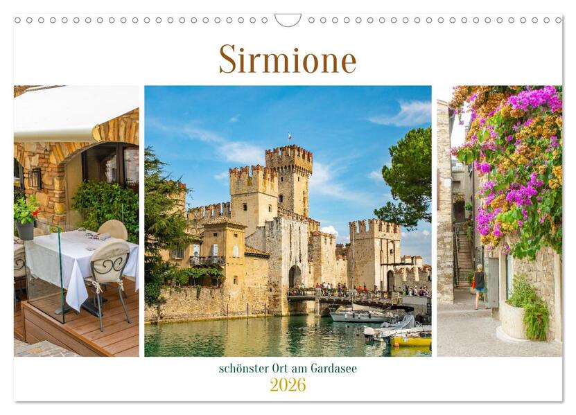 Sirmione - schönster Ort am Gardasee (Wandkalender 2026 DIN A3 quer) CALVENDO Monatskalender