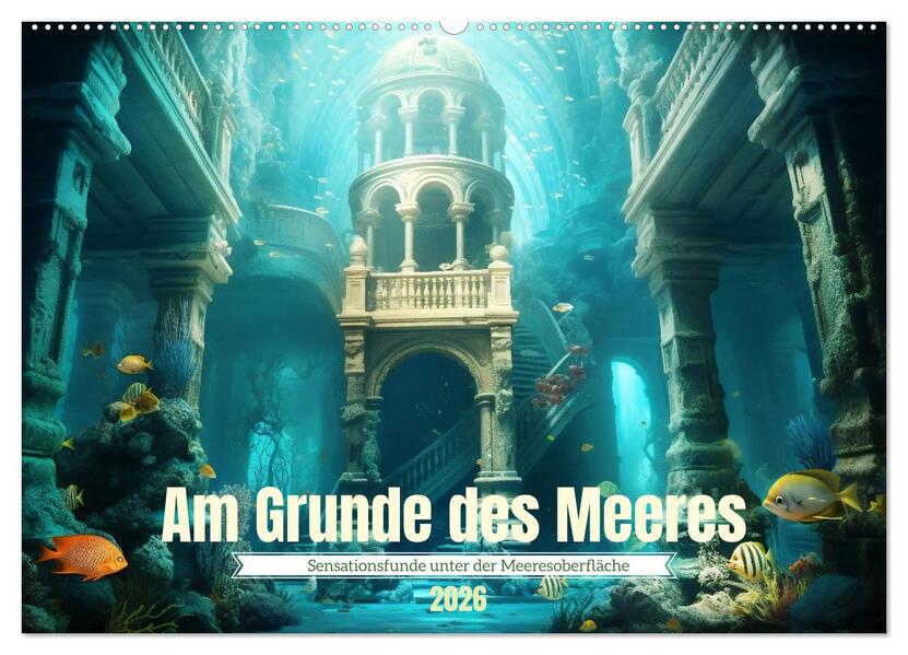 Am Grunde des Meeres (Wandkalender 2026 DIN A2 quer) CALVENDO Monatskalender