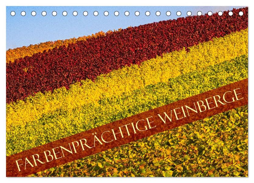 Farbenprächtige Weinberge (Tischkalender 2026 DIN A5 quer) CALVENDO Monatskalender