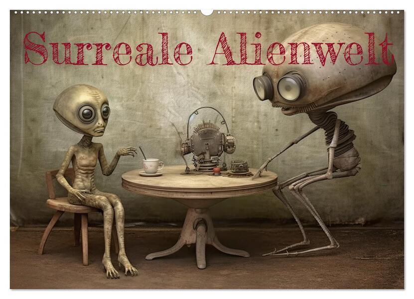 Surreale Alienwelt (Wandkalender 2026 DIN A2 quer) CALVENDO Monatskalender