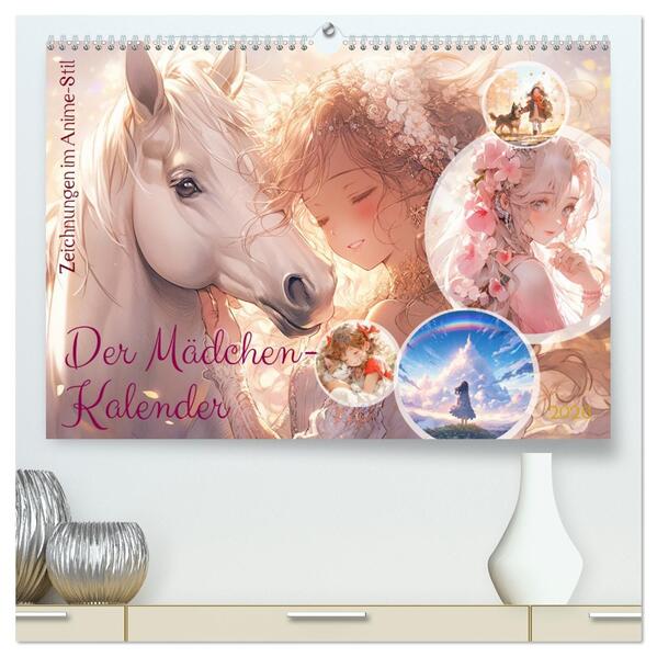 Der Mädchen-Kalender (hochwertiger Premium Wandkalender 2026 DIN A2 quer) Kunstdruck in Hochglanz