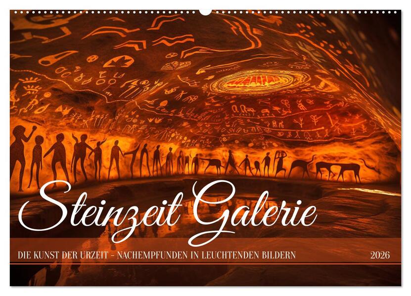Steinzeit Galerie (Wandkalender 2026 DIN A2 quer) CALVENDO Monatskalender