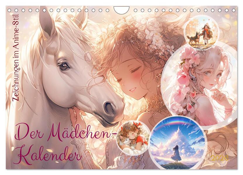 Der Mädchen-Kalender (Wandkalender 2026 DIN A4 quer) CALVENDO Monatskalender