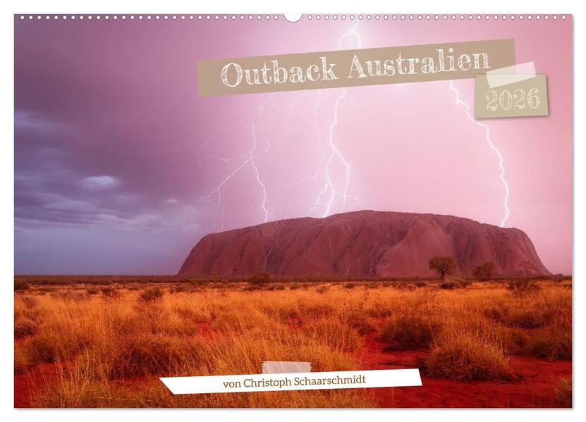 Outback Australien (Wandkalender 2026 DIN A2 quer) CALVENDO Monatskalender