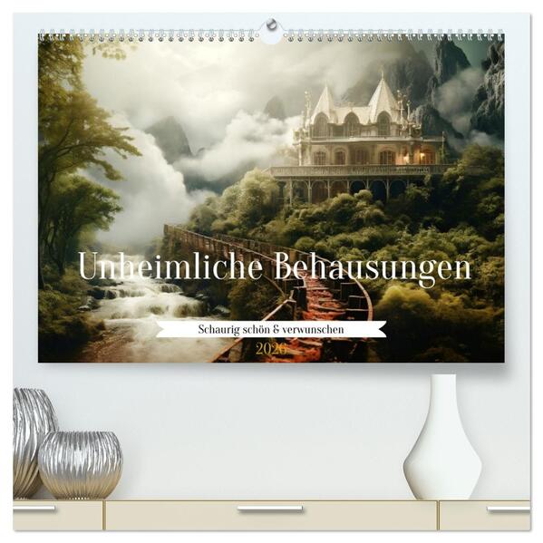 Unheimliche Behausungen (hochwertiger Premium Wandkalender 2026 DIN A2 quer) Kunstdruck in Hochglanz