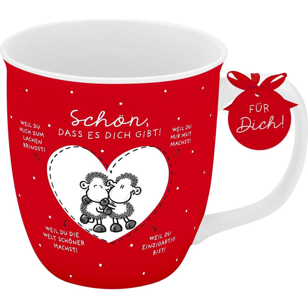 Tasse klein 'Schön dass es dich gibt! Weil du........!'
