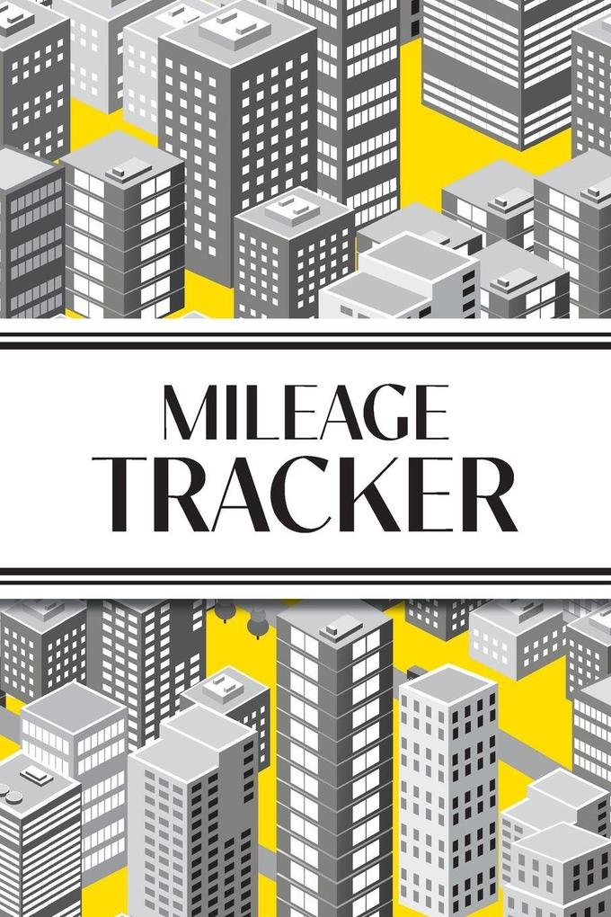 Mileage Tracker (Cityscape Grayscale and Yellow)
