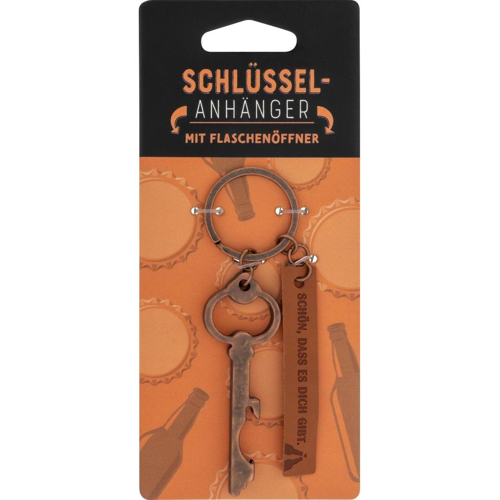 Schlüsselanhänger mit Flaschenöffner 'Schön'