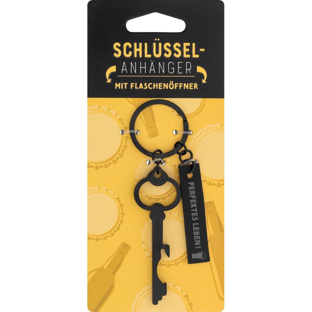 Schlüsselanhänger mit Flaschenöffner 'Perfekt'