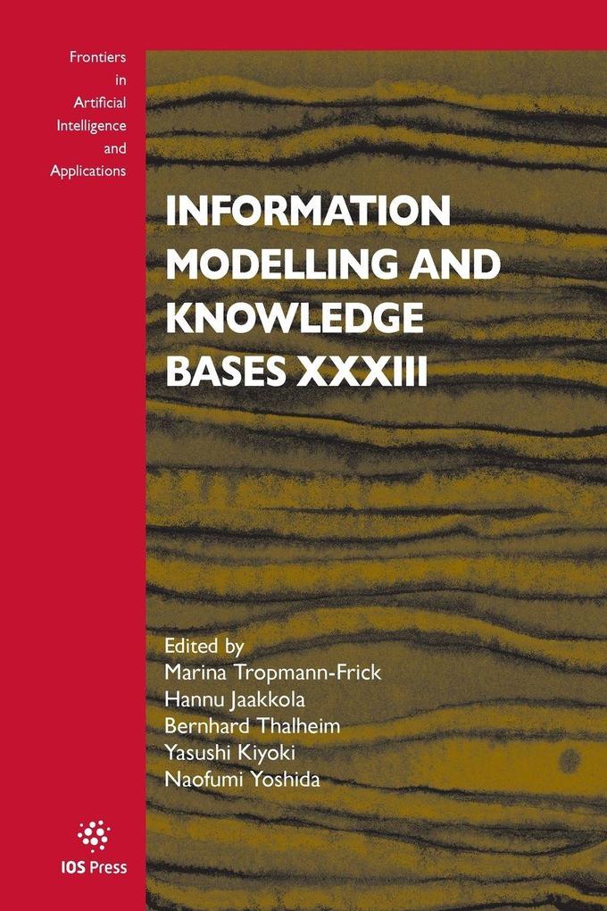 Information Modelling and Knowledge Bases XXXIII