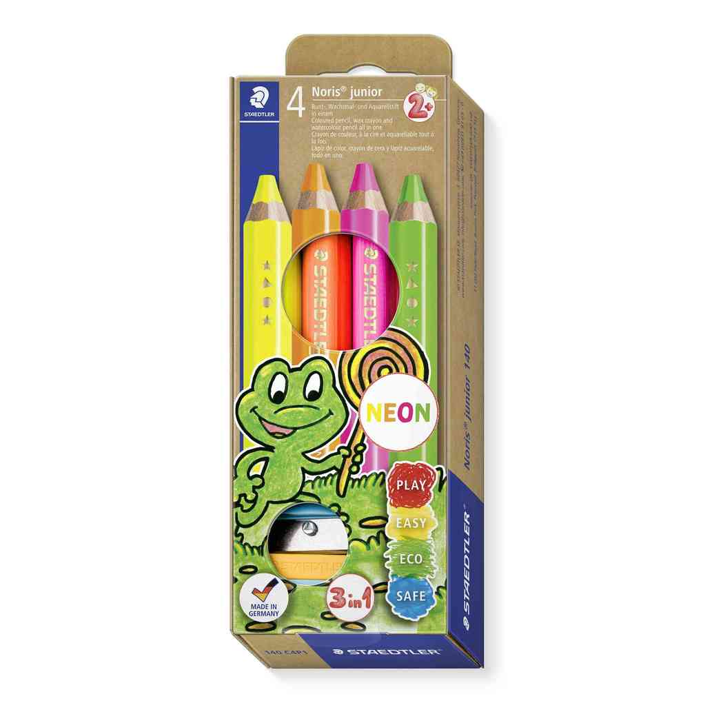Staedtler Buntstift Noris Junior neon 4 Stück