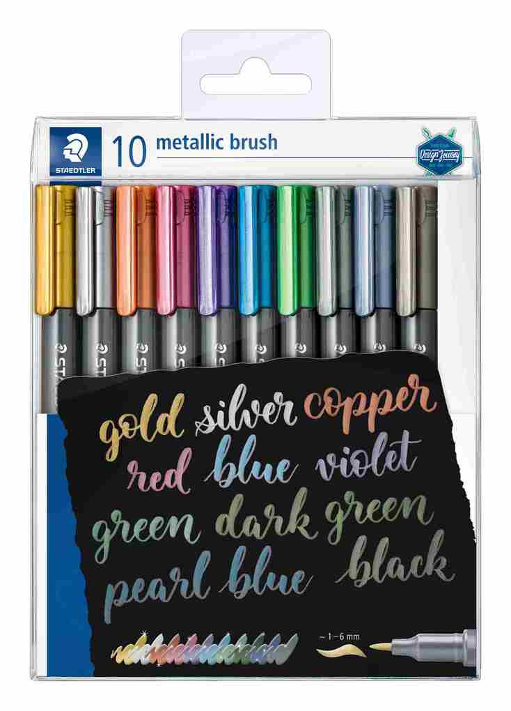 STAEDTLER Pinselstift metallic brush, 10er Etui