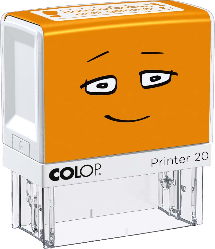 COLOP NIO School Motivations-Stempel Hausaufgaben nicht gemacht Abdruckfarbe shiny orange 38 x 14mm