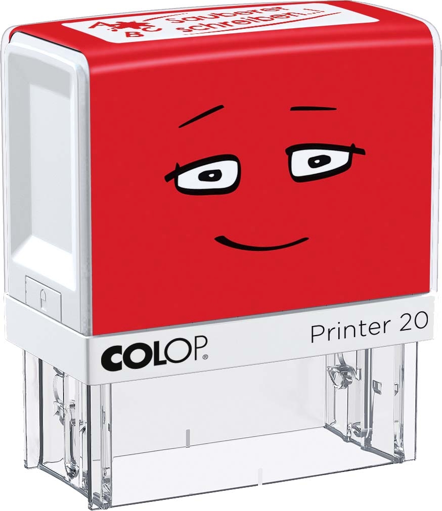 COLOP NIO School Motivations-Stempel sauberer schreiben Abdruckfarbe brave red 38 x 14mm