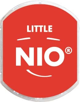 COLOP little NIO Ersatz-Stempelkissen Packung mit 2 Stempelkissen brave red