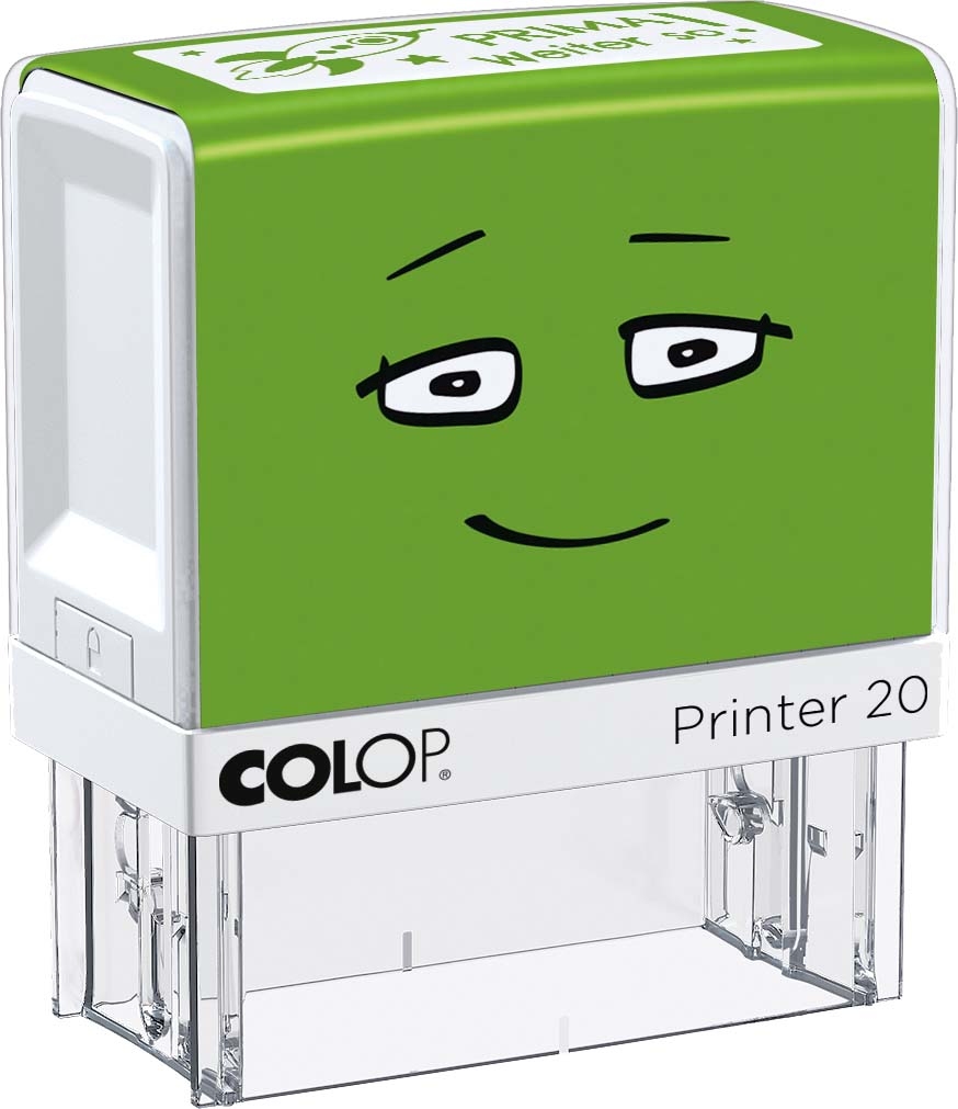 COLOP NIO School Motivations-Stempel Prima weiter so Abdruckfarbe smooth green 38 x 14mm