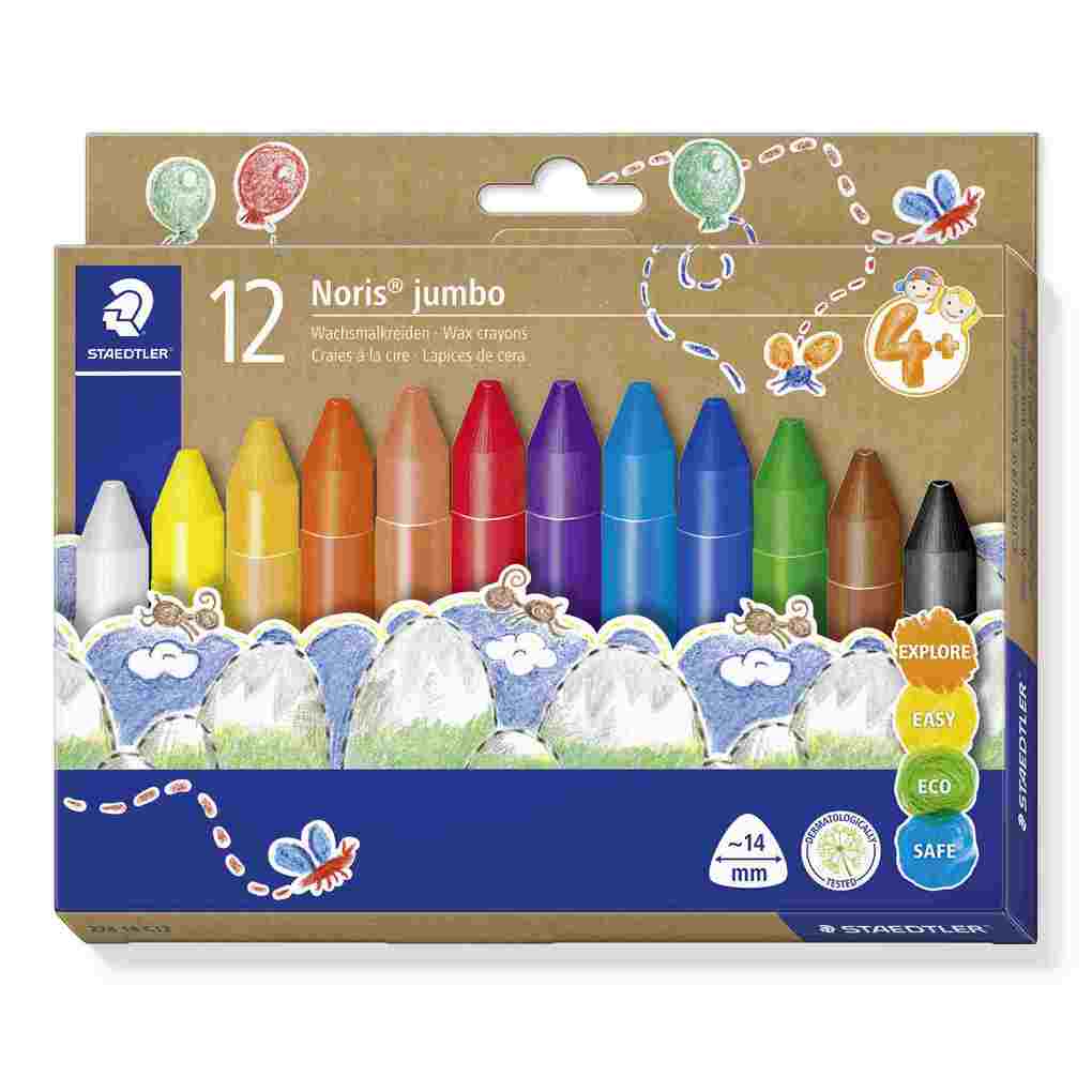STAEDTLER Noris jumbo 228 14 Wachsmalkreide 12er Set 228 14 C12