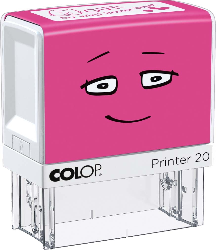 COLOP NIO School Motivations-Stempel GUT - du wirst immer besser Abdruckfarbe soft pink 38 x 14mm