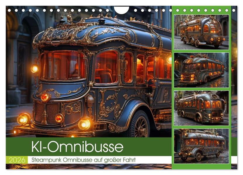 KI-Omnibusse (Wandkalender 2026 DIN A4 quer) CALVENDO Monatskalender
