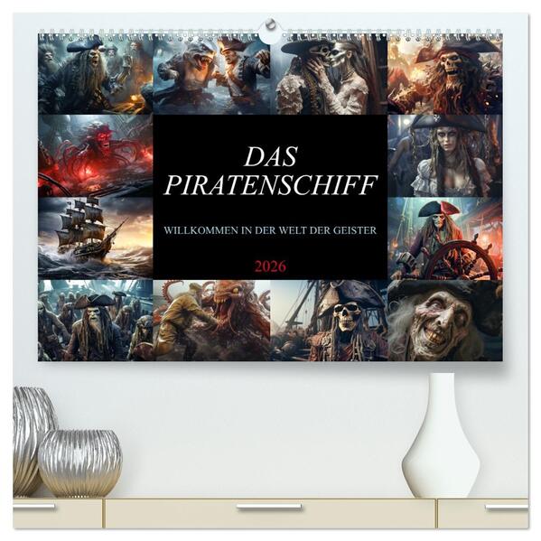 Das Piratenschiff - Willkommen in der Welt der Geister (hochwertiger Premium Wandkalender 2026 DIN A2 quer) Kunstdruck in Hochglanz
