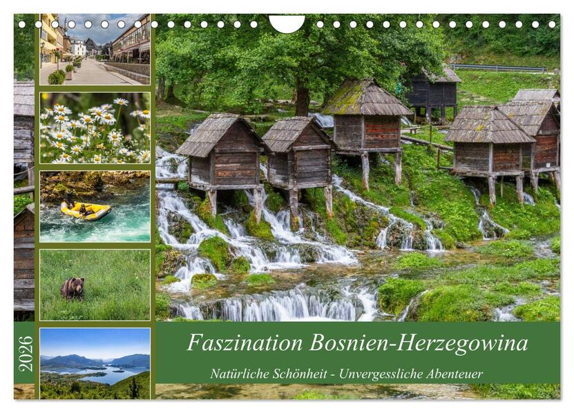 Faszination Bosnien-Herzegowina (Wandkalender 2026 DIN A4 quer) CALVENDO Monatskalender