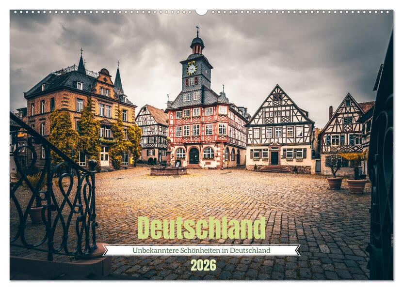 Unbekanntere Schönheiten in Deutschland (Wandkalender 2026 DIN A2 quer) CALVENDO Monatskalender