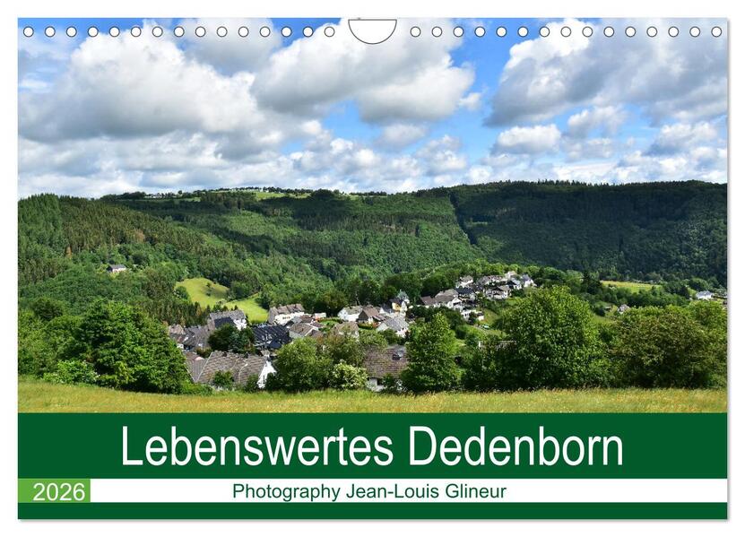 Lebenswertes Dedenborn (Wandkalender 2026 DIN A4 quer) CALVENDO Monatskalender