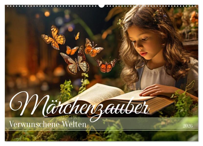 Märchenzauber - Verwunschene Welten (Wandkalender 2026 DIN A2 quer) CALVENDO Monatskalender