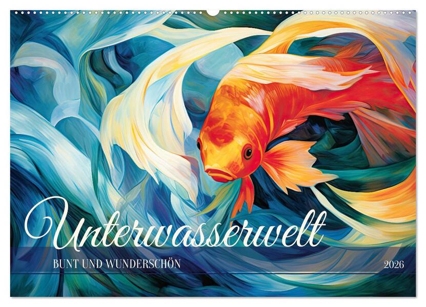 Unterwasserwelt bunt und wunderschön (Wandkalender 2026 DIN A2 quer) CALVENDO Monatskalender