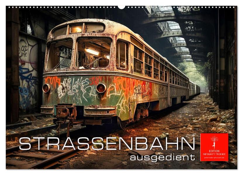 Straßenbahn ausgedient (Wandkalender 2026 DIN A2 quer) CALVENDO Monatskalender