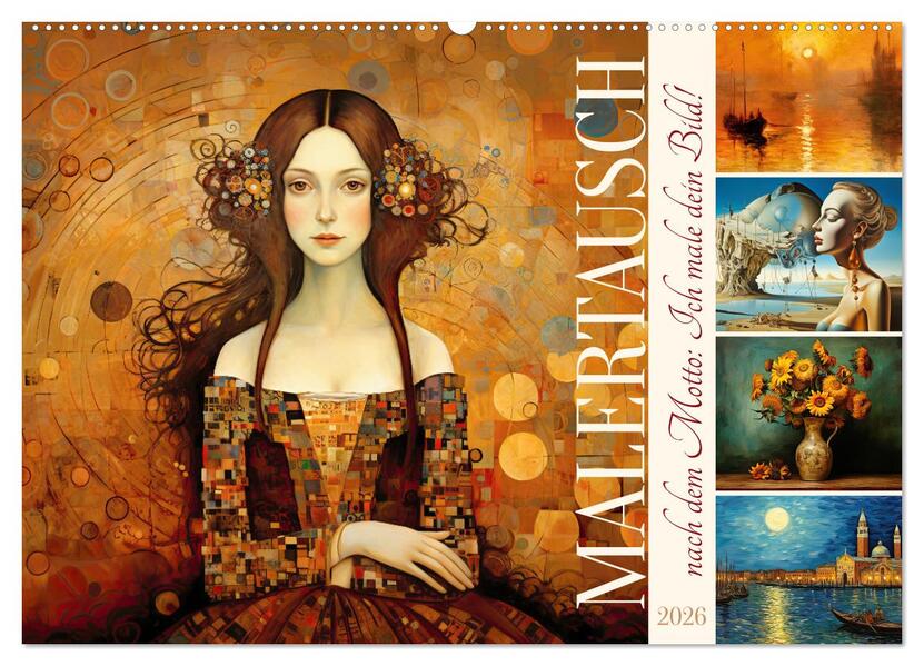 Malertausch (Wandkalender 2026 DIN A2 quer) CALVENDO Monatskalender
