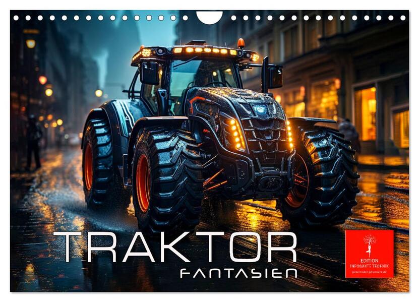 Traktor Fantasien (Wandkalender 2026 DIN A4 quer) CALVENDO Monatskalender