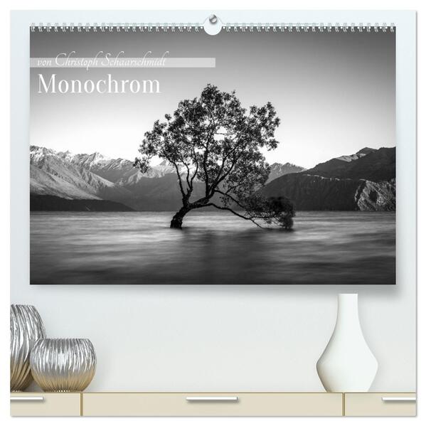 Monochrome Wonders (hochwertiger Premium Wandkalender 2026 DIN A2 quer) Kunstdruck in Hochglanz
