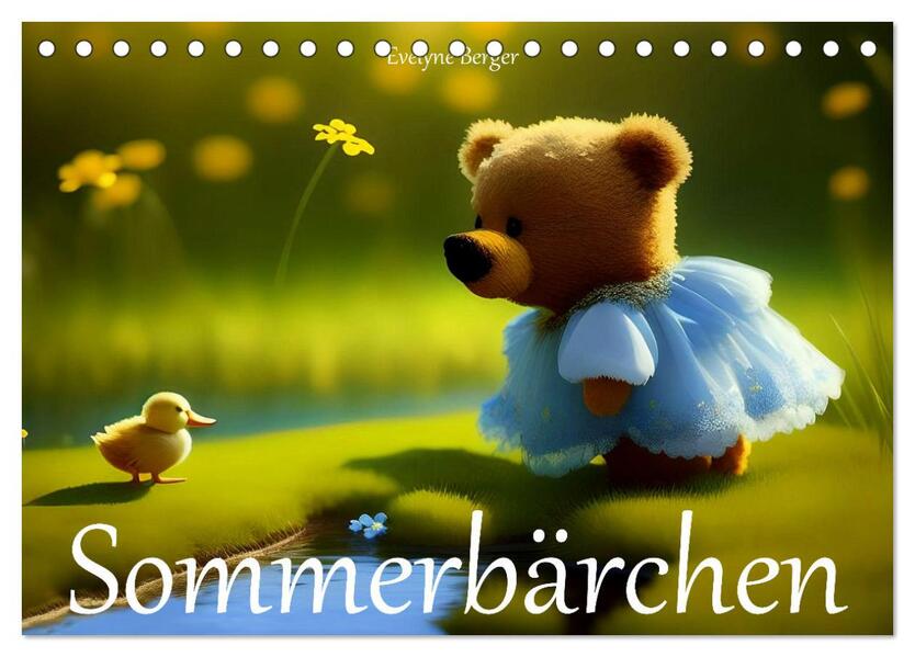 Sommerbärchen (Tischkalender 2026 DIN A5 quer) CALVENDO Monatskalender