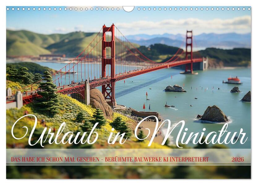 Urlaub in Miniatur (Wandkalender 2026 DIN A3 quer) CALVENDO Monatskalender