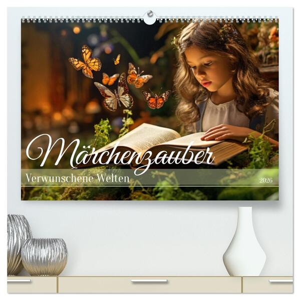 Märchenzauber - Verwunschene Welten (hochwertiger Premium Wandkalender 2026 DIN A2 quer) Kunstdruck in Hochglanz