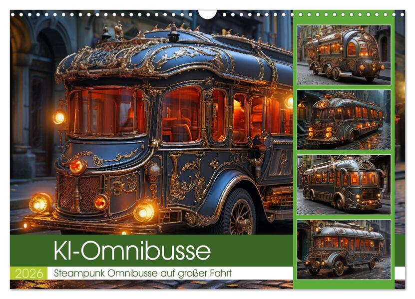 KI-Omnibusse (Wandkalender 2026 DIN A3 quer) CALVENDO Monatskalender