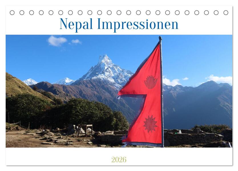 Nepal Impressionen (Tischkalender 2026 DIN A5 quer) CALVENDO Monatskalender