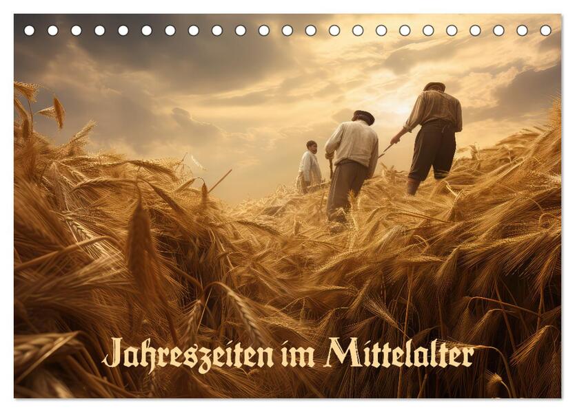 Jahreszeiten im Mittelalter (Tischkalender 2026 DIN A5 quer) CALVENDO Monatskalender