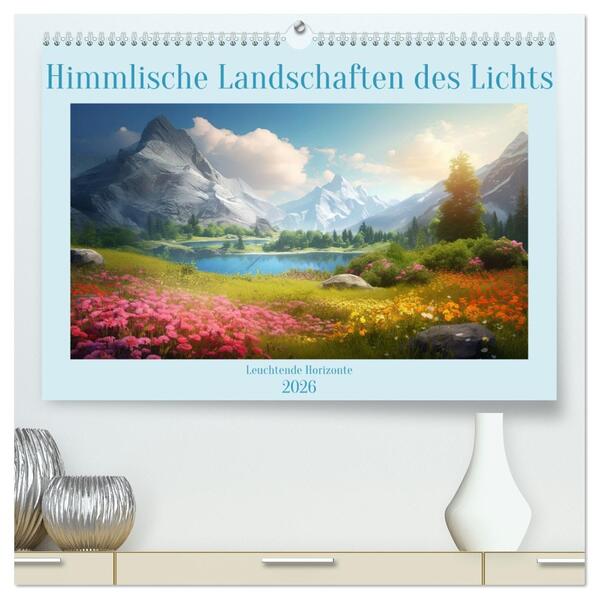 Himmlische Landschaften des Lichts (hochwertiger Premium Wandkalender 2026 DIN A2 quer) Kunstdruck in Hochglanz