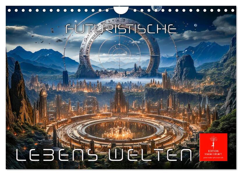 Futuristische Lebens Welten (Wandkalender 2026 DIN A4 quer) CALVENDO Monatskalender