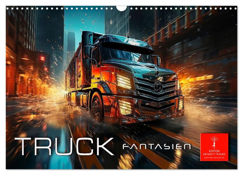 Truck Fantasien (Wandkalender 2026 DIN A3 quer) CALVENDO Monatskalender