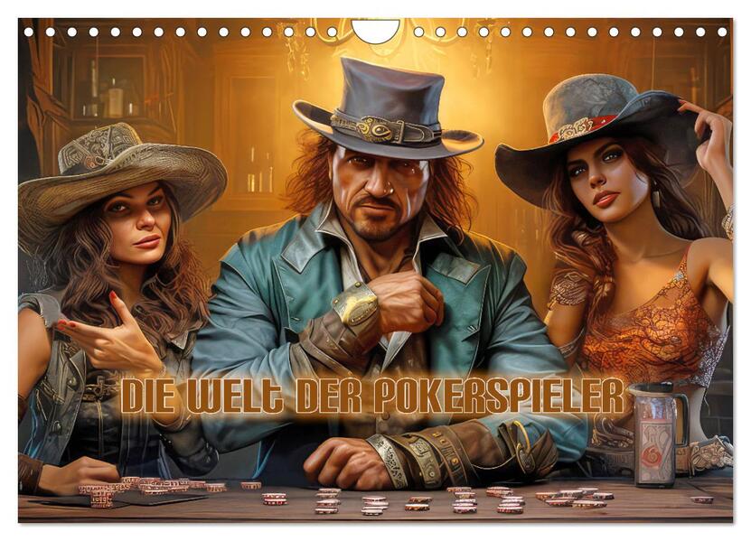 Die Welt der Pokerspieler (Wandkalender 2026 DIN A4 quer) CALVENDO Monatskalender