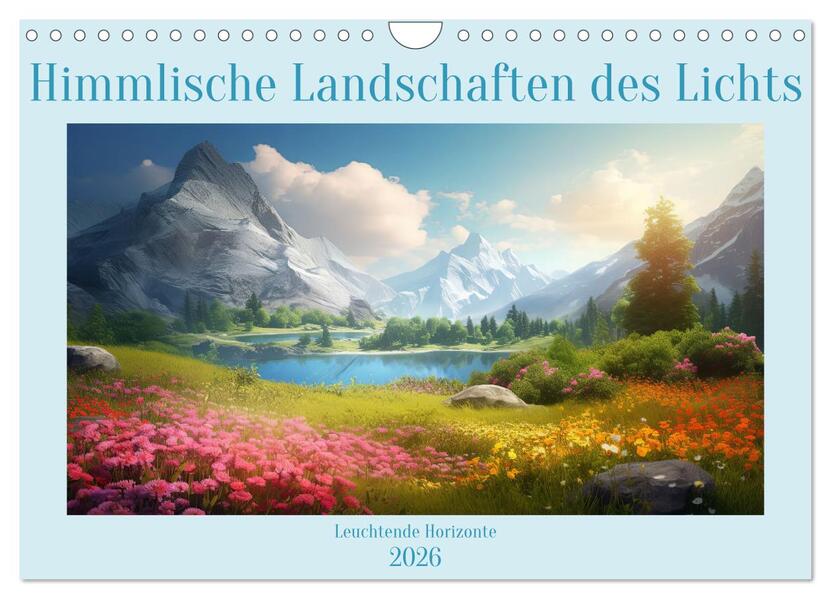 Himmlische Landschaften des Lichts (Wandkalender 2026 DIN A4 quer) CALVENDO Monatskalender