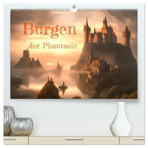 Burgen der Phantasie (hochwertiger Premium Wandkalender 2026 DIN A2 quer) Kunstdruck in Hochglanz