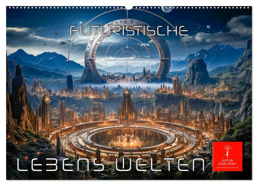 Futuristische Lebens Welten (Wandkalender 2026 DIN A2 quer) CALVENDO Monatskalender